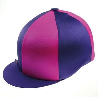 Capz Two-Tone Cap Cover Lycra (Purple/Cerise)