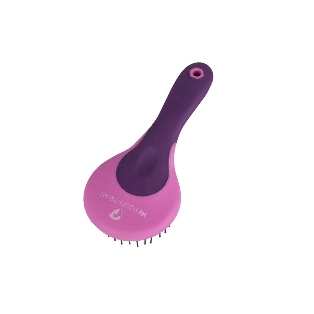 Hy Equestrian Pro Groom Mane & Tail Brush (Purple/Pink)