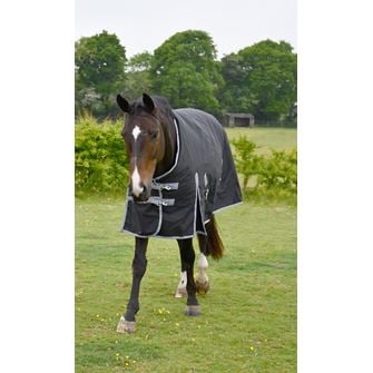 Rhinegold Breathable Konig Mediumweight Outdoor Rug - 200g (Black)