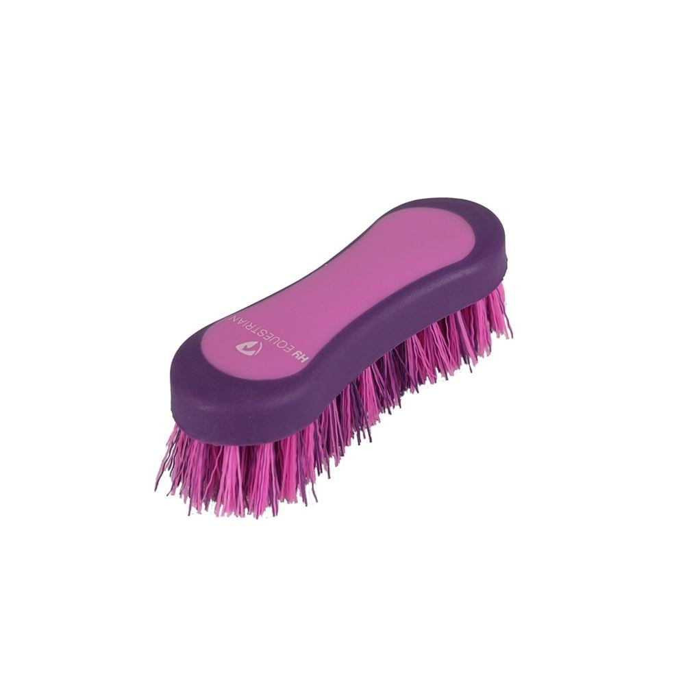 Hy Equestrian Pro Groom Hoof Brush (Purple/Pink)