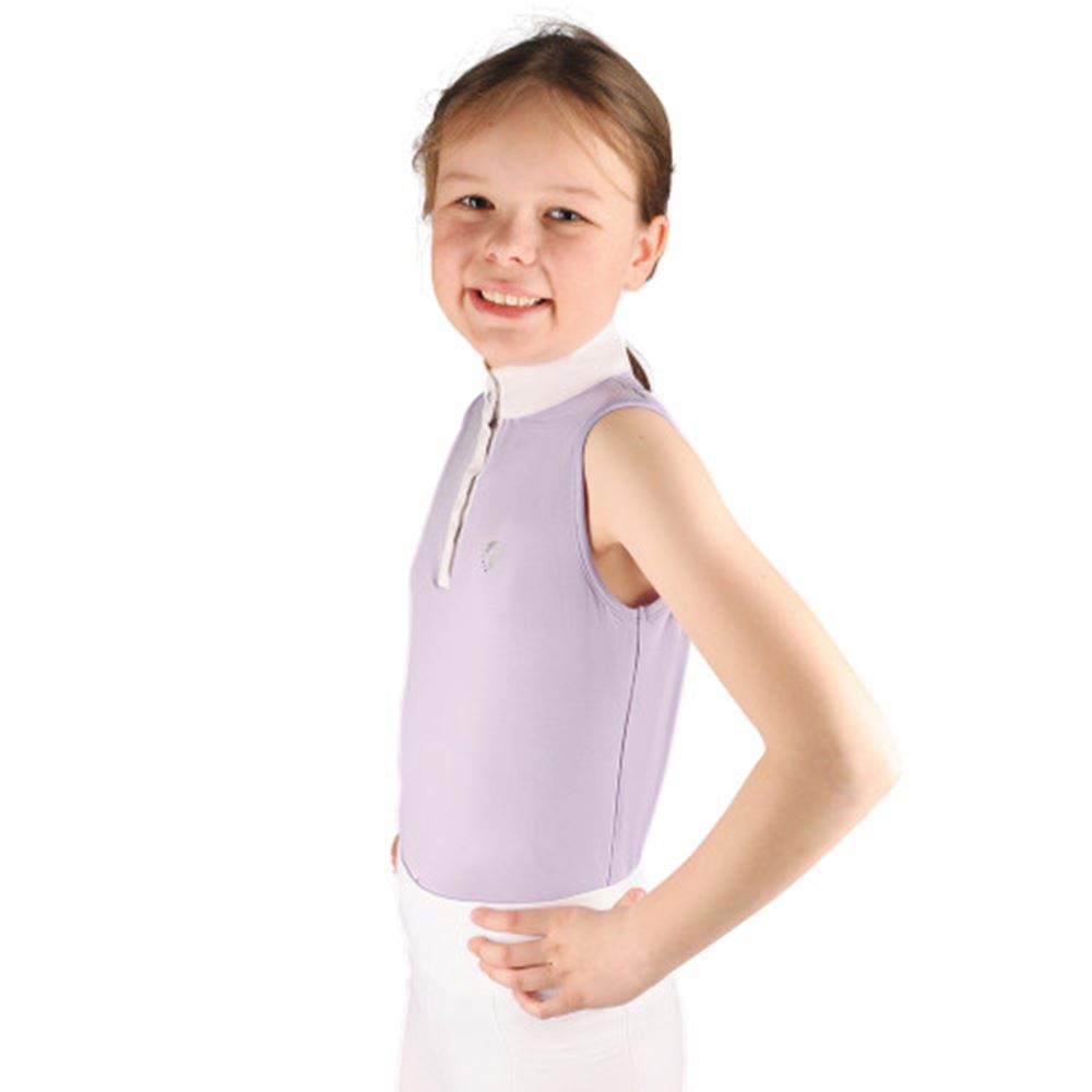 Hy Equestrian Eden Children's Sleeveless Show Shirt (Lilac)