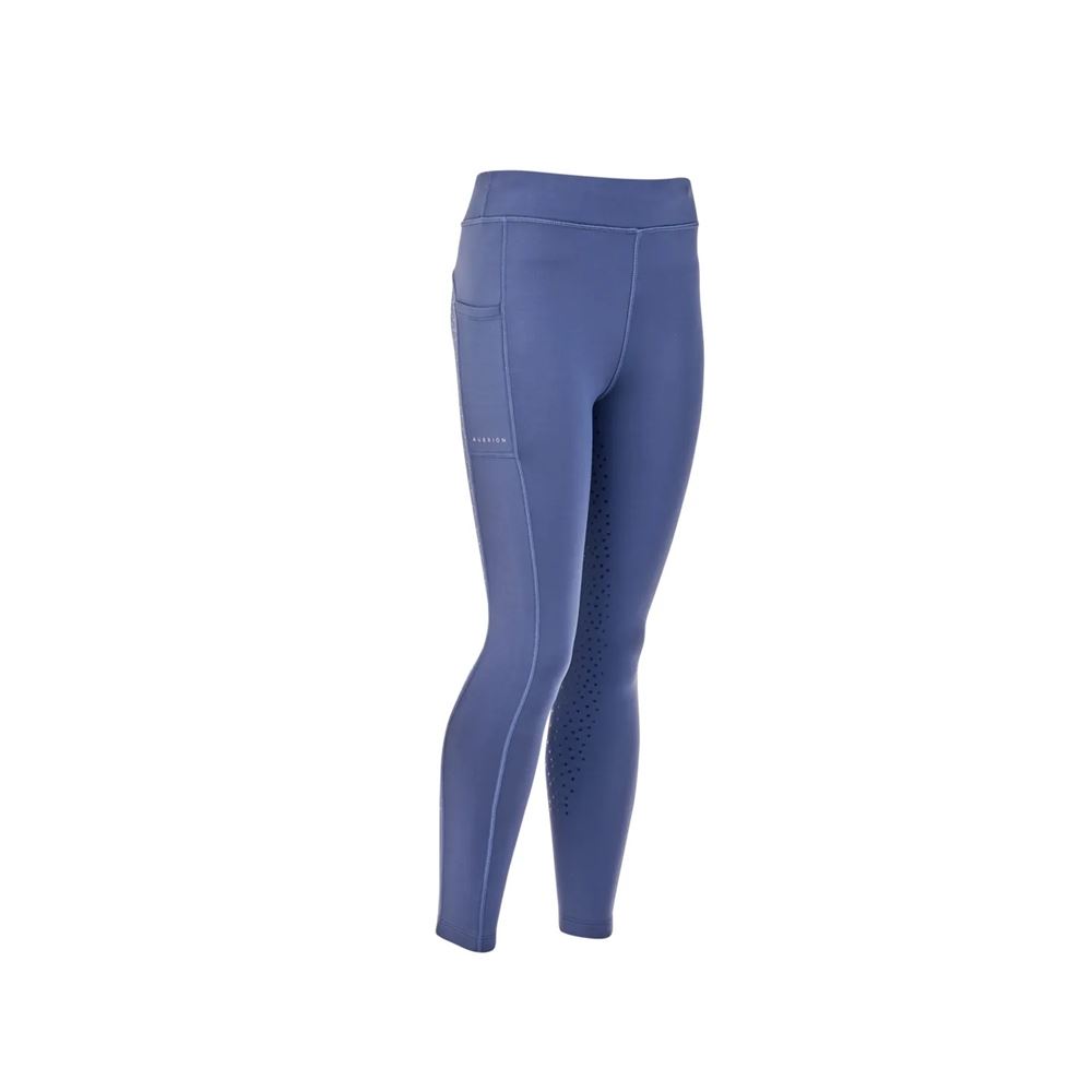 Shires Aubrion Young Rider Shield Winter Riding Tights (Blue)