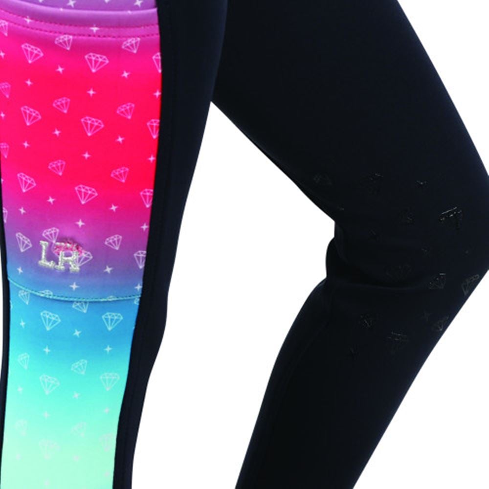 Dazzling Diamond Riding Tights by Little Rider (Navy)