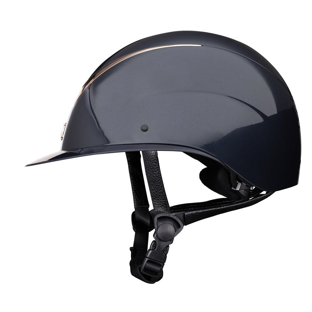 Shires Karben Alina Ellipse Riding Hat 52-54 (Navy/Rose Gold)