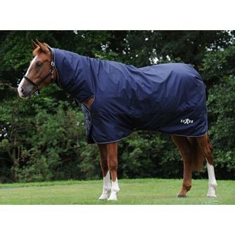 Saxon Defiant 600D Combo Heavy Turnout Rug 300g (Navy/White)