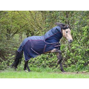 Rhinegold Mombasa Waterproof Topline Fly Rug With Neck Cover (Navy)