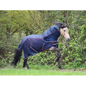 Rhinegold Mombasa Waterproof Topline Fly Rug With Neck Cover (Navy)