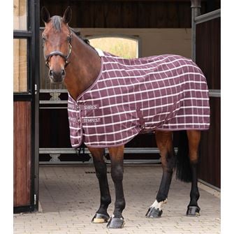 Shires Tempest Original Stable Sheet (Maroon Check)