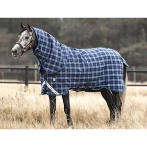 Horseware Rhino Plus Heavy with Vari-Layer 450g (Navy Check/Indigo)