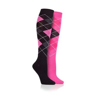 Storm Bloc Ripon Ladies Argyle Twin Pack Socks