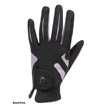 Dublin Cool-It Gel Riding Gloves (Black/Pink)