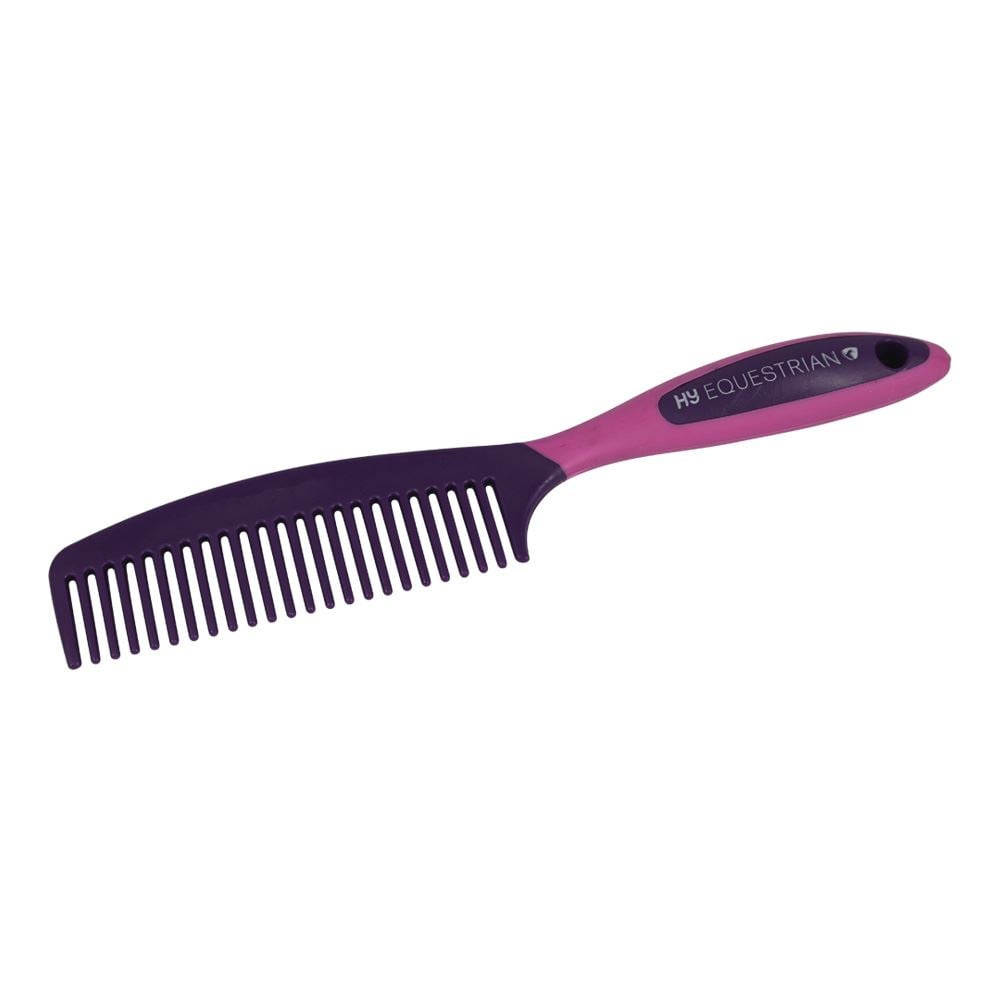 Hy Equestrian Pro Groom Comb (Purple/Pink)