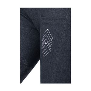 Hy Equestrian Jesmond Jewel Denim Look Tights (Denim)