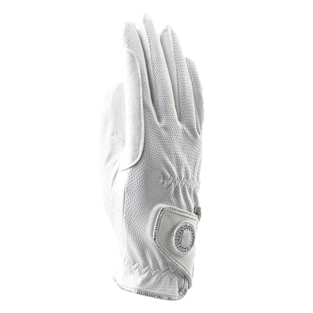 Shires Aubrion Aachen FlexFit Adults Riding Gloves (White)