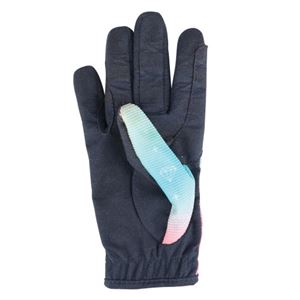 Dazzling Diamond Riding Gloves by Little Rider (Teal/Pink)