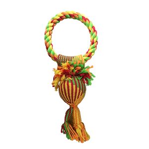 Good Boy Tug Threads Squeaky Ball & Ring