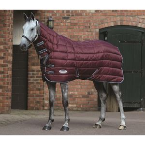 Weatherbeeta ComFiTec 210D Channel Quilt Combo Medium Stable Rug (Maroon/Grey/White)