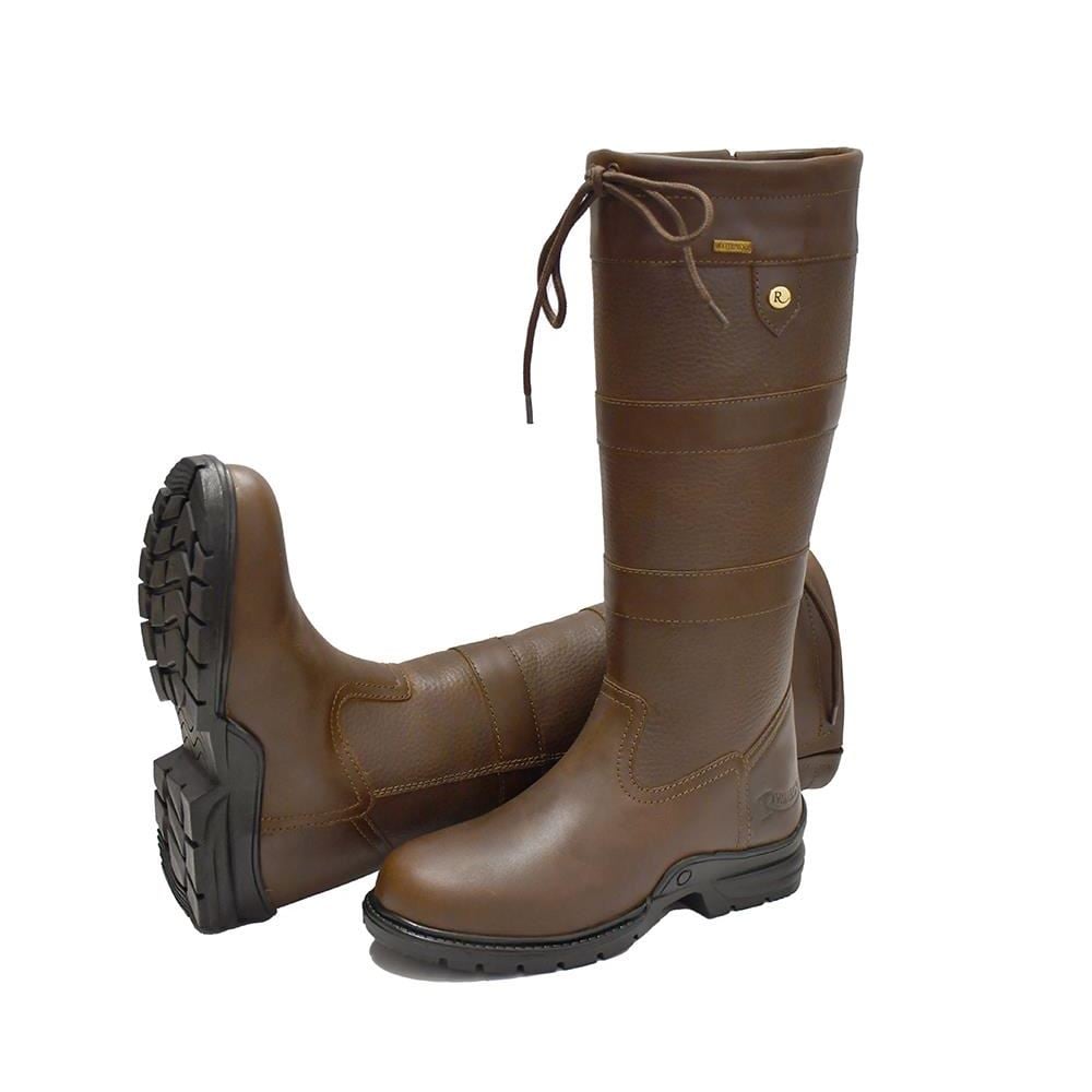 Rhinegold Beaumont Country Boot - Wider Calf Fitting (Brown)