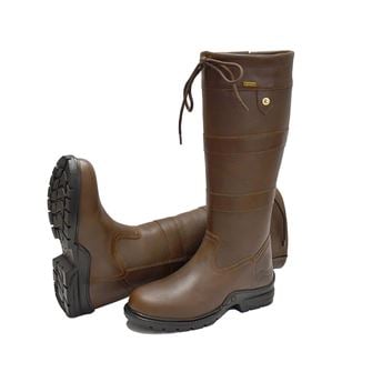 Rhinegold Beaumont Country Boot - Wider Calf Fitting (Brown)