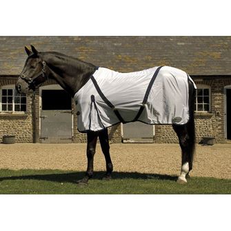 Rhinegold Fly Rug with Neck Cover (White)