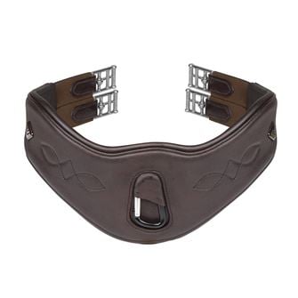 Shires Velociti Lusso Anatomical Girth - with elastic (Havana)