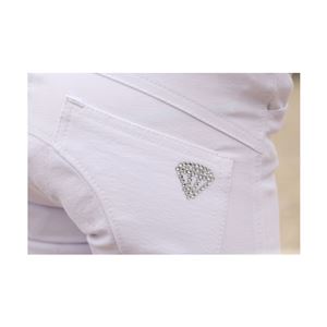 Hy Equestrian Cadiz Mizs Competition Breeches (White/Silver)