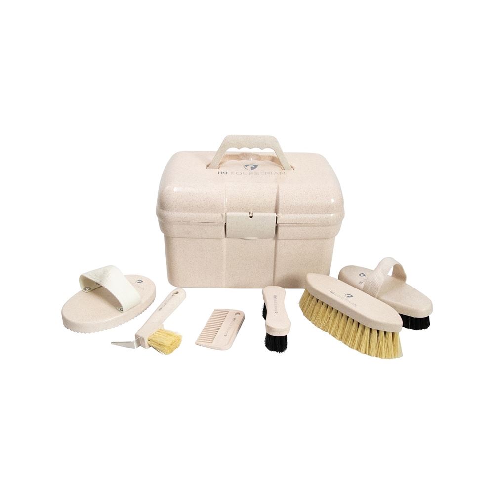 **pics**Hy Equestrian Recycled Grooming Kit (Beige)