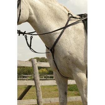 Rhinegold Elegance Leather Fancy Stitched Breastplate