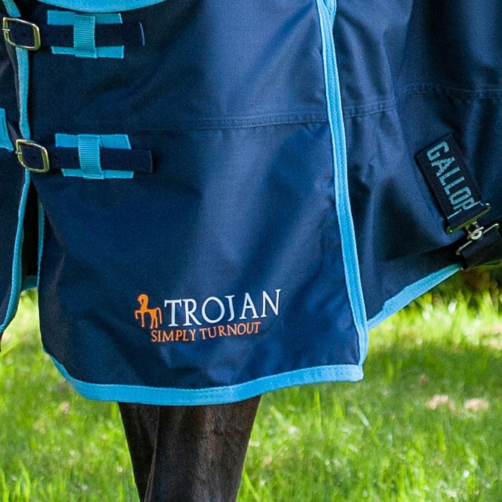 Gallop Trojan 350 Combo Turnout (Navy/Sky)