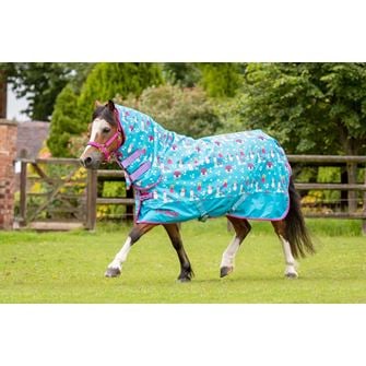 Shires Tikaboo 200 Combo Turnout Rug (Princess Unicorn)