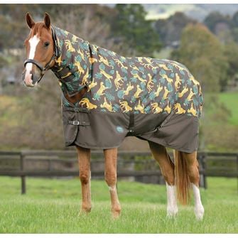 WeatherBeeta ComFiTec Tyro Combo Neck Medium Turnout Rug (Jungle Print)