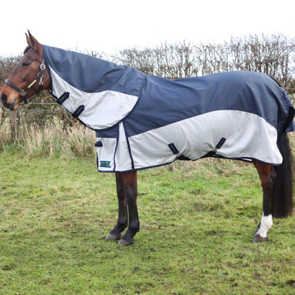 Hy Equestrian StormX Empra Aqua Shield Fly Rug (Navy/White)