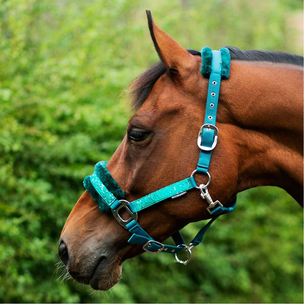 Hy Equestrian Dazzle Head Collar (Alpine Green)