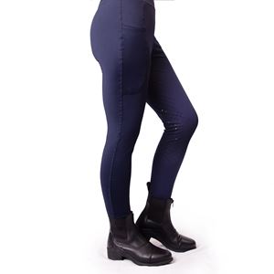 Gallop Childrens Pocket Silicone Knee Tights (Navy)