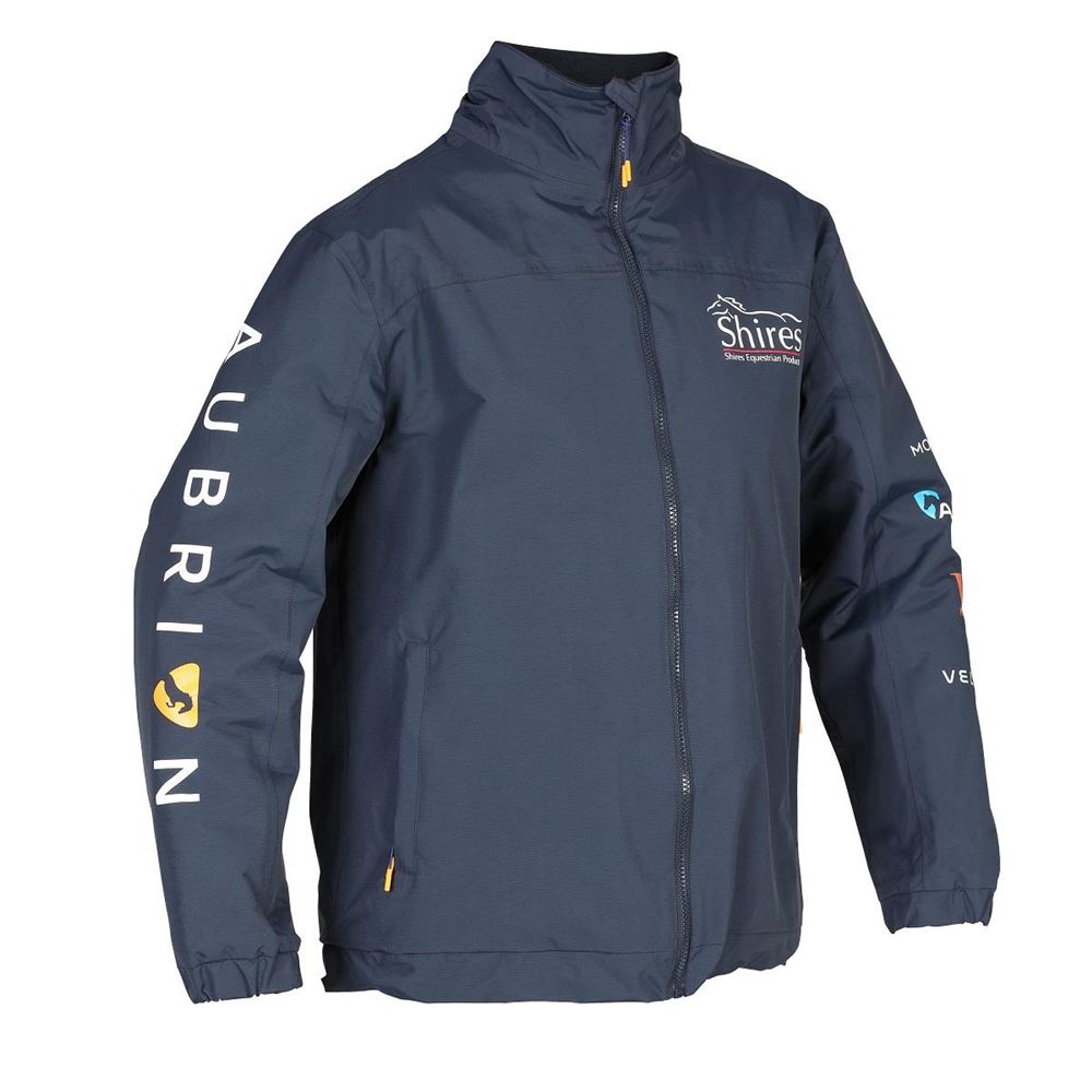 Shires Aubrion Branded Waterproof Jacket - Unisex (Navy)