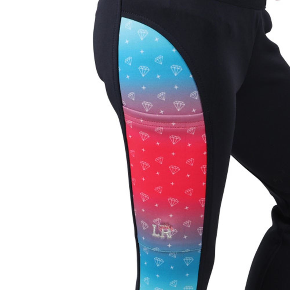 Dazzling Diamond Riding Tights by Little Rider (Navy)