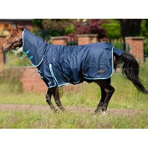 Gallop Trojan 350 Combo Turnout (Navy/Sky)