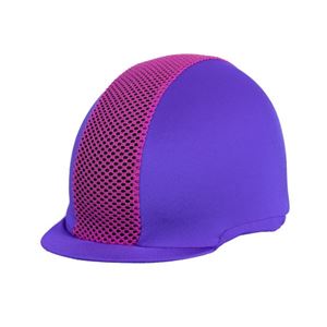 Hy Equestrian Mesh Hat Cover (Purple/Pink)