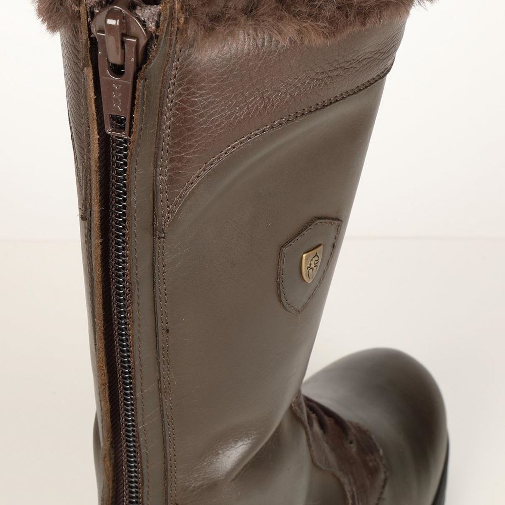 Shires Moretta Nola Lace Country Boots (Dark Brown)