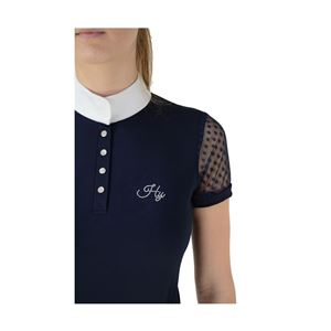 HyFASHION Lydia Lace Show Shirt (Navy)