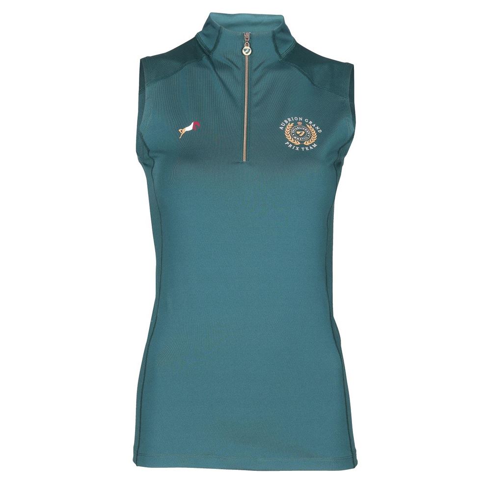 Shires Ladies Aubrion Team Sleeveless Base Layer (Green)