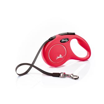 Flexi New Classic Tape Dog Lead - Large 8m (Red)