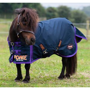 Gallop Ponie Lightweight Turnout Rug (Navy/Purple)