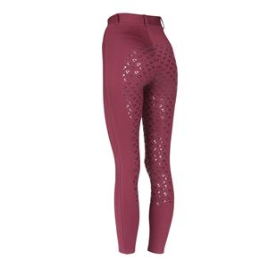 Shires Aubrion Albany Ladies Riding Tights (Black Cherry)