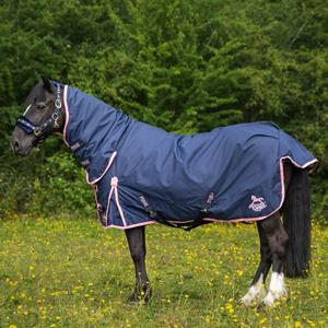 Gallop Trojan 50 Turnout Combo (Navy/Pink)