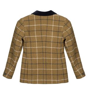 Shires Aubrion Saratoga Jacket - Young Rider (Natural/Navy Check)