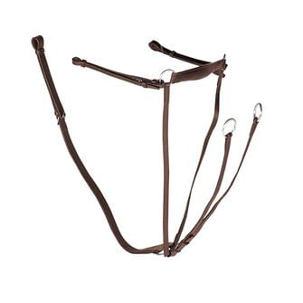 Gallop Leather Breast Plate Martingale (Brown)