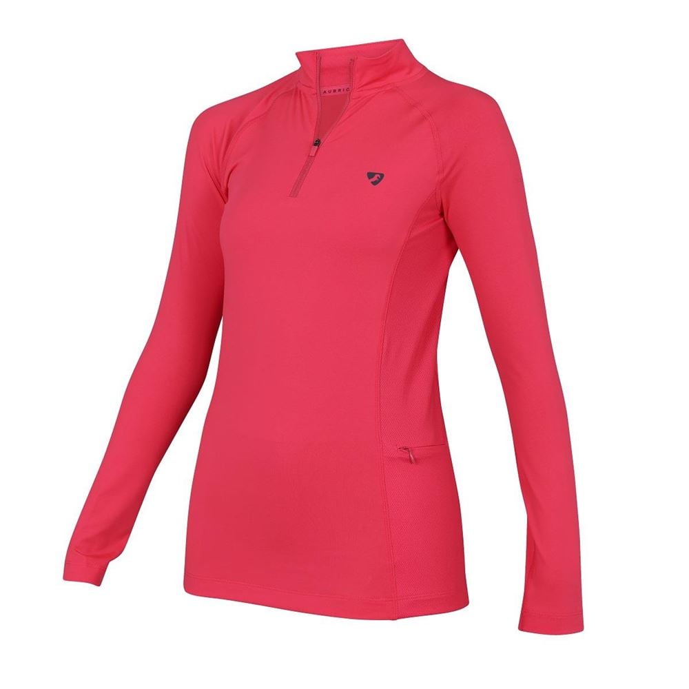 Shires Aubrion Revive Long Sleeve Base Layer (Coral)