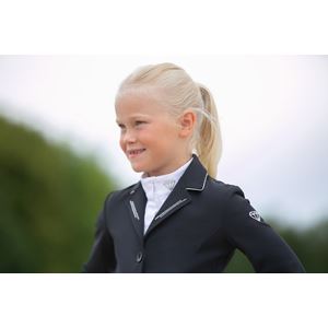 Hy Equestrian Cadiz Mizs Show Shirt (White/Silver)