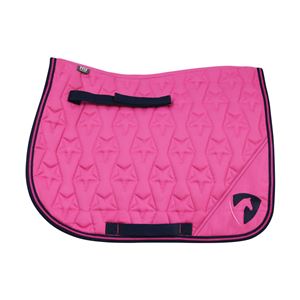 Hy Equestrian Belton Saddle Pad (Pink/Navy)